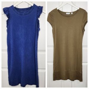 Spring lightweight dresses 2 dress Universal Thread and NY & Co blue oli…